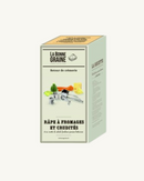 Râpe à fromage 3 tambours inox Tellier | Précision et Efficacité - boîte avec légumes et fromage.