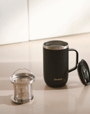 Mug Tisanière Isotherme avec Filtre - Qwetch - 470ml - Disponible en 4 Couleurs : Rose, Bleu, Vert, Noir