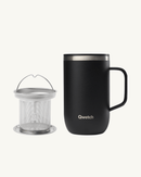 Mug Tisanière Isotherme avec Filtre - Qwetch - 470ml - Disponible en 4 Couleurs : Rose, Bleu, Vert, Noir