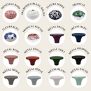 Variété de poignées l'incroyable cocotte cookut en céramique et métal, styles et couleurs multiples pour personnalisation.