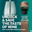 Coffret wine lovers sous Vide Airtender with glass, aerator, and wine saver.