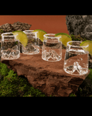 4 shooters topographiques représentant Matterhorn, Eiger, Monch et Jungfrau