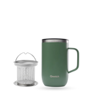 Mug Tisanière Isotherme avec Filtre - Qwetch - 470ml - Disponible en 4 Couleurs : Rose, Bleu, Vert, Noir