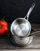 Mini-casserole inox Cristel Castel’Pro 3-plis, poignée fixe