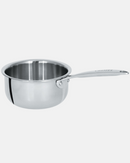 Mini-casserole inox Cristel Castel’Pro 3-plis, poignée fixe, finition miroir.