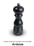 Moulin à poivre Peugeot Paris-rama 18 cm Ardoise, mécanisme en acier haute résistance, mouture réglable, idéal pour poivre noir, blanc, vert ou rouge, fabrication française.