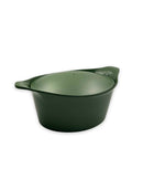 Cocotte ovale 33 cm Cookut en vert, idéale pour des plats savoureux et conviviaux.