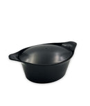 Cocotte ovale en noir 33 cm Cookut, durable et personnalisable pour cuisiner des plats savoureux.