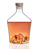 Détail du relief Mont Everest à l’intérieur de la carafe – verre borosilicate soufflé main