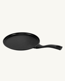 Crêpière Beka en fonte d’aluminium recyclé, vue latérale
