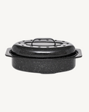 Cocotte Roaster compatible four, parfaite pour rôtis et plats mijotés.