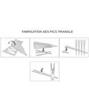 Pic Apéritif Upcycle de Triangle - Accessoire écoresponsable pour piquer olives et tapas