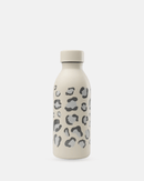 Bouteille isotherme Qwetch Icon – motif Wild Sable – vue de face – inox recyclé