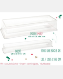 Dimension Moule et  insert pour bûche – ScrapCooking