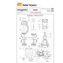 4 pieds pour blender Magimix - Maison Habiague