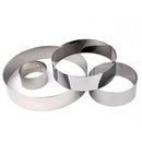 Cercle à mousse inox Ø 16 cm au  Ø 28 cm - Maison Habiague