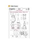 Ecrou de verrouillage couteau pour blender Magimix - Maison Habiague
