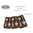 Cuillères Demoiselle Georgette mat argenté 10 microns - Maison Habiague